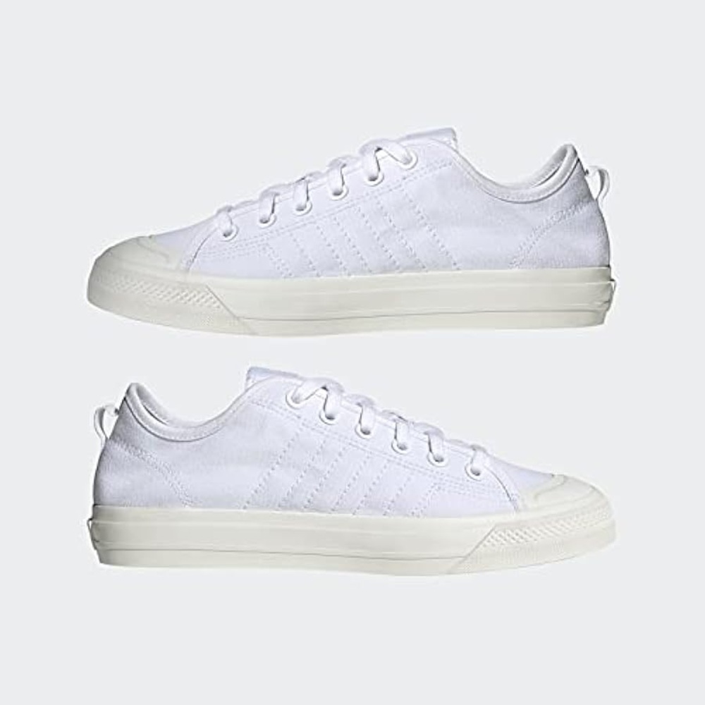 Adidas Nizza White Canvas Sneakers Sz 10w/9m
